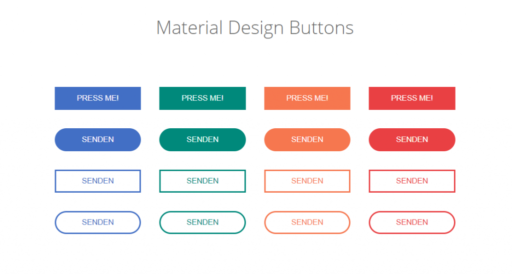 Material Design Buttons 