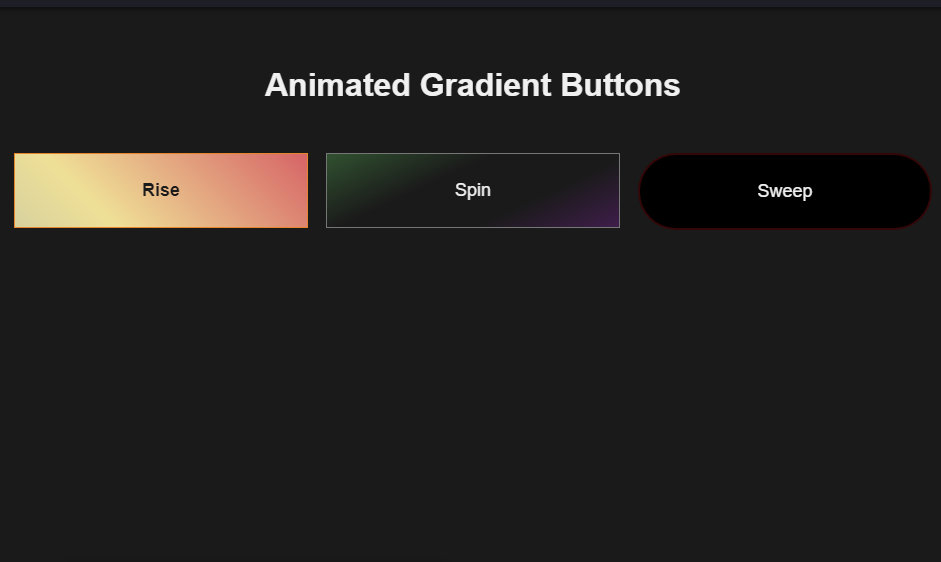 multiple gradient animation effect for button