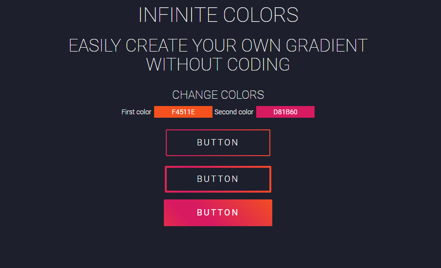 premium gradient button examples