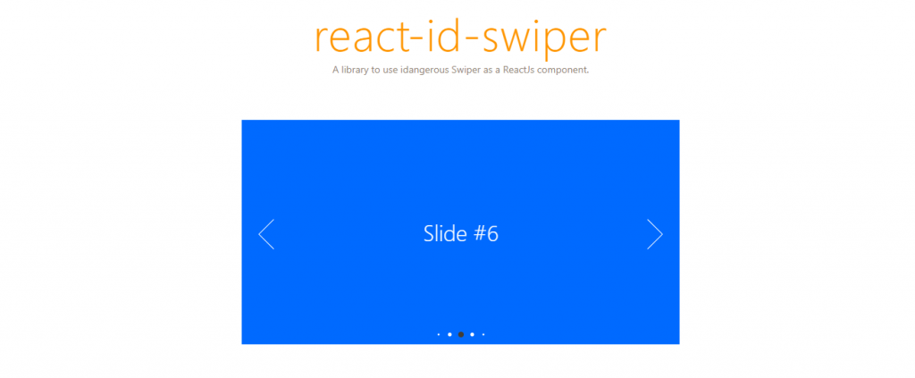 React id swiper:react native slider