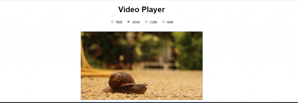 React video player component example