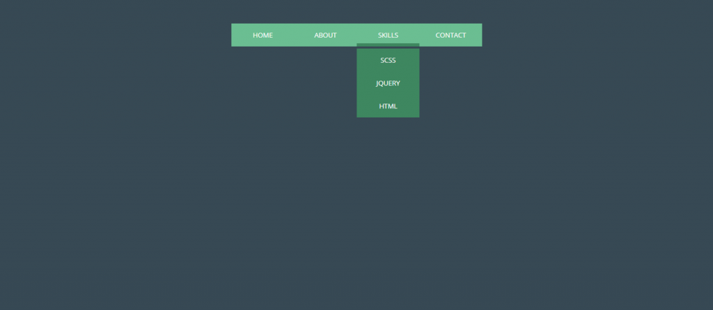Slider menu using CSS only