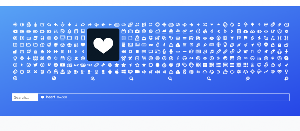 Vector font icons
